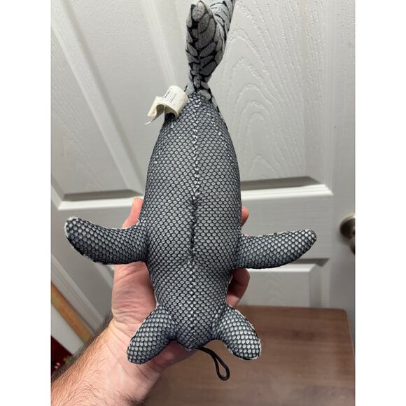 Bow-Wow Pet Products Hammerhead Shark Pebble Stone Camouflage Dog Toy ~13" - Picture 4 of 7